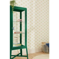 Joules Antique Gold Block Print Bee Antique Gold A4 Sample