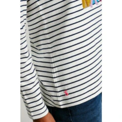 Joules Harbour Luxe White Long Sleeve Christmas Jersey Top -Joules Shop unnamed file 1083