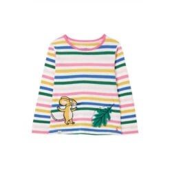 Joules Yellow Gruffalo Chomp Long Sleeve Interactive Applique Artwork T-Shirt -Joules Shop unnamed file 1098