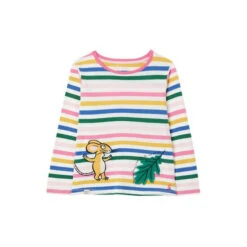 Joules Yellow Gruffalo Chomp Long Sleeve Interactive Applique Artwork T-Shirt -Joules Shop unnamed file 1103