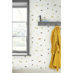 Joules Creme Harbour Dogs Crème A4 Sample