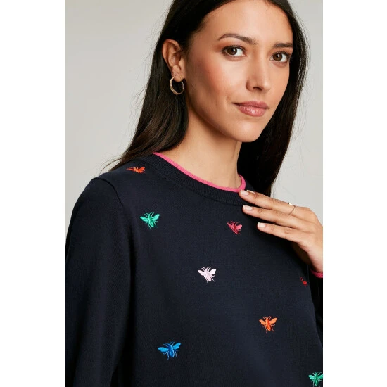 Joules Blue Mariella Intarsia Jumper 10 Joules Blue Mariella Intarsia Jumper - Image 8