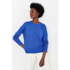 Joules Blue Juniper Star Pointelle Jumper