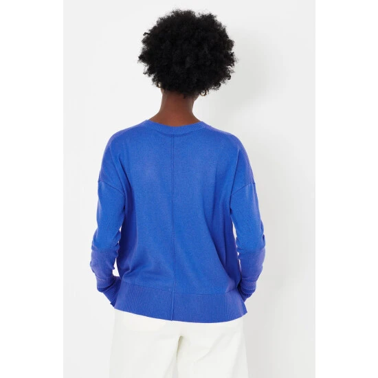 Joules Blue Juniper Star Pointelle Jumper 4 Joules Blue Juniper Star Pointelle Jumper - Image 2