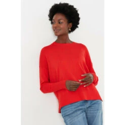 Joules Red Juniper Star Pointelle Jumper