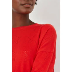 Joules Red Juniper Star Pointelle Jumper 12 Joules Red Juniper Star Pointelle Jumper -Joules Shop unnamed file 1604