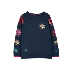 Joules Blue Miranda Intarsia Jumper