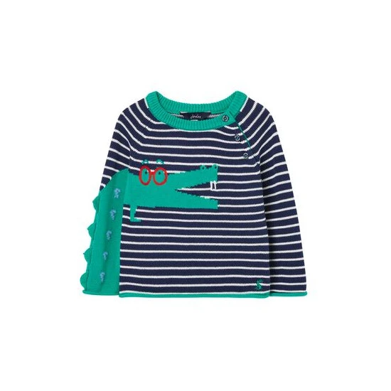 Joules Blue Winnie Intarsia Jumper 8 Joules Blue Winnie Intarsia Jumper - Image 6