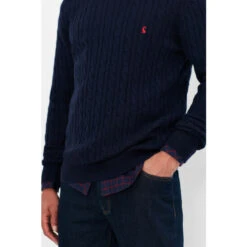 Joules Blue Glendale Fine Knit Cable Crew Neck Jumper 15 Joules Blue Glendale Fine Knit Cable Crew Neck Jumper -Joules Shop unnamed file 1762