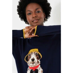 Joules Blue Mariella Intarsia Jumper -Joules Shop unnamed file 1799