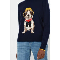 Joules Blue Mariella Intarsia Jumper -Joules Shop unnamed file 1800