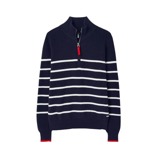 Joules Blue Portmore Quarter Zip Jumper 10 Joules Blue Portmore Quarter Zip Jumper - Image 8