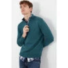 Joules Blue Hillside Seasonal 1/4th Zip Funnel Neck Jumper