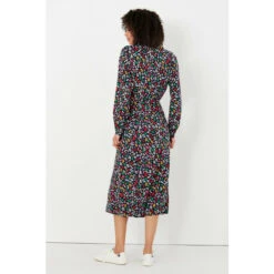 Joules Blue Zoey Frill Neck Long Shirt Dress -Joules Shop unnamed file 1933