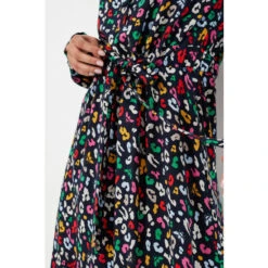 Joules Blue Zoey Frill Neck Long Shirt Dress -Joules Shop unnamed file 1935