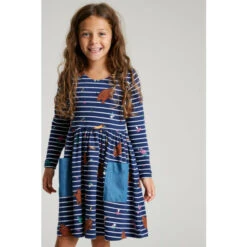 Joules Blue Gruffalo Nancy Jersey Breton Dress