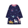 Joules Blue Rosalee Long Sleeve A-Line Artwork Dress -Joules Shop unnamed file 2162
