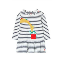 Joules Blue Dazzle Organically Grown Cotton Artwork Dress