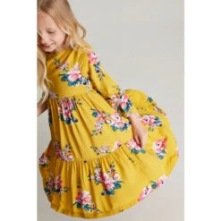 Joules Amora Yellow Tiered Woven Dress -Joules Shop unnamed file 2200
