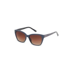 Joules Navy Blue Cat Eye Sunglasses With Floral Print Temples