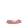 Joules Pink Pombury Ballet Slippers With Pom