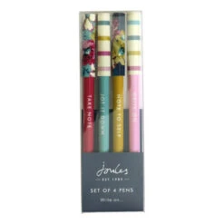 Joules Floral Set Of 4 Pens