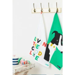 Joules 2 Pack Multi Living The Good Life Tea Towels