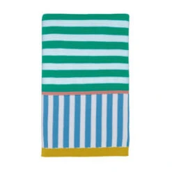 Joules Green Rainbow Stripe Throw -Joules Shop unnamed file 7401