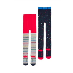 Joules Pink Anikins Tights Two Pack
