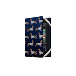 Joules Blue Universal Tablet Case 9/10 Sausage Dogs